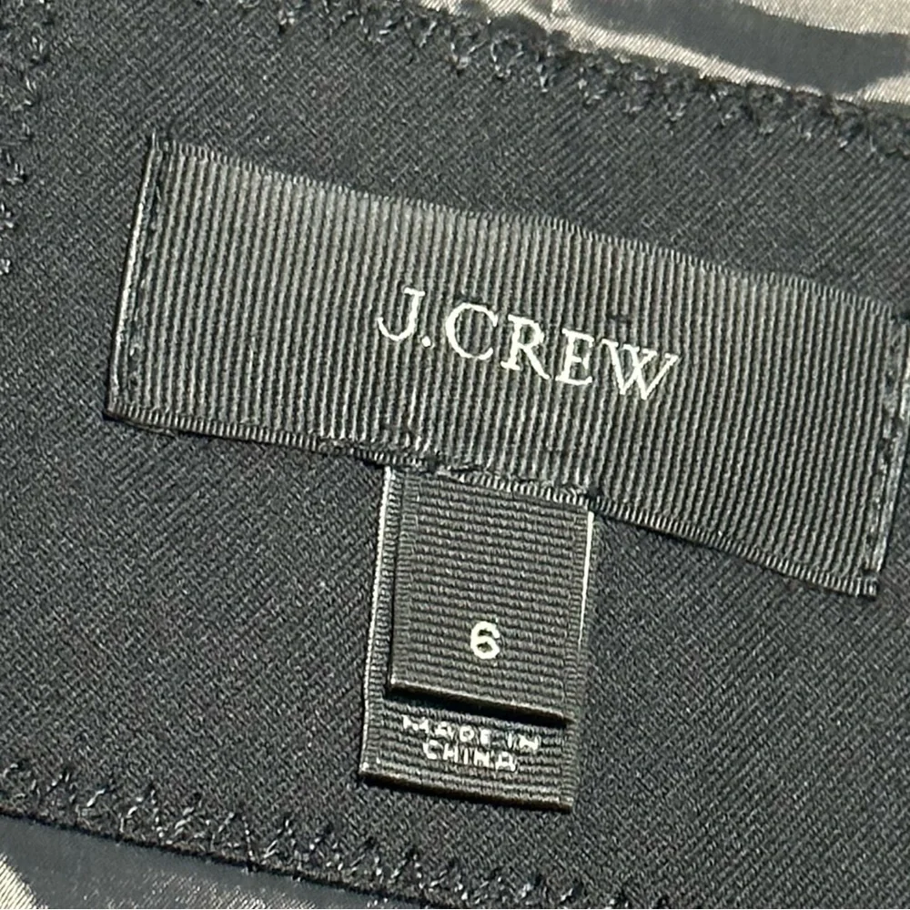 J Crew Black All Season Cotton Bi-Stretch  One Button Closure Blazer Jacket - Picture 9 of 13